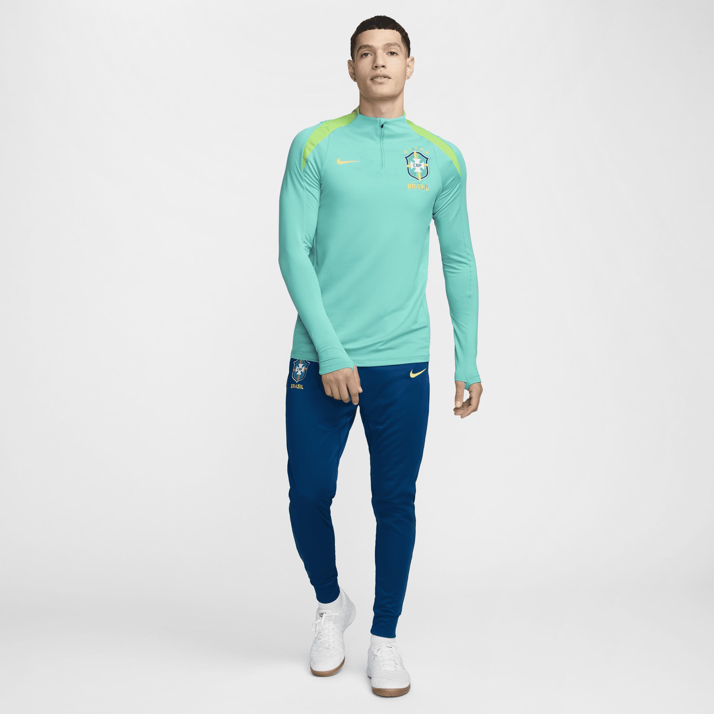 Brasil Strike Nike Mens Dri-FIT Soccer Drill Top | FJ2989-445 Product Image