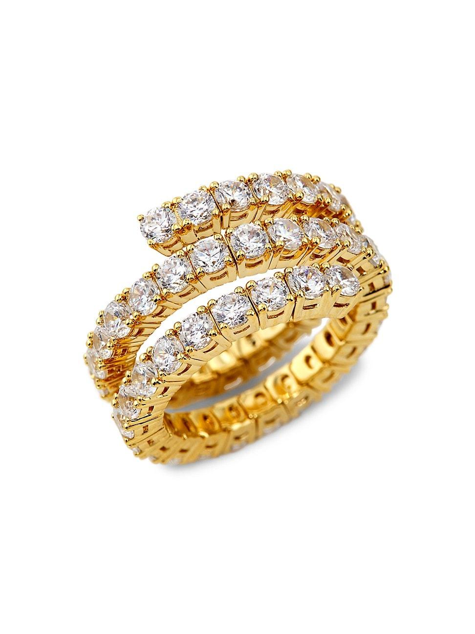 Womens Flex Cubic Zirconia Wrap Ring Product Image