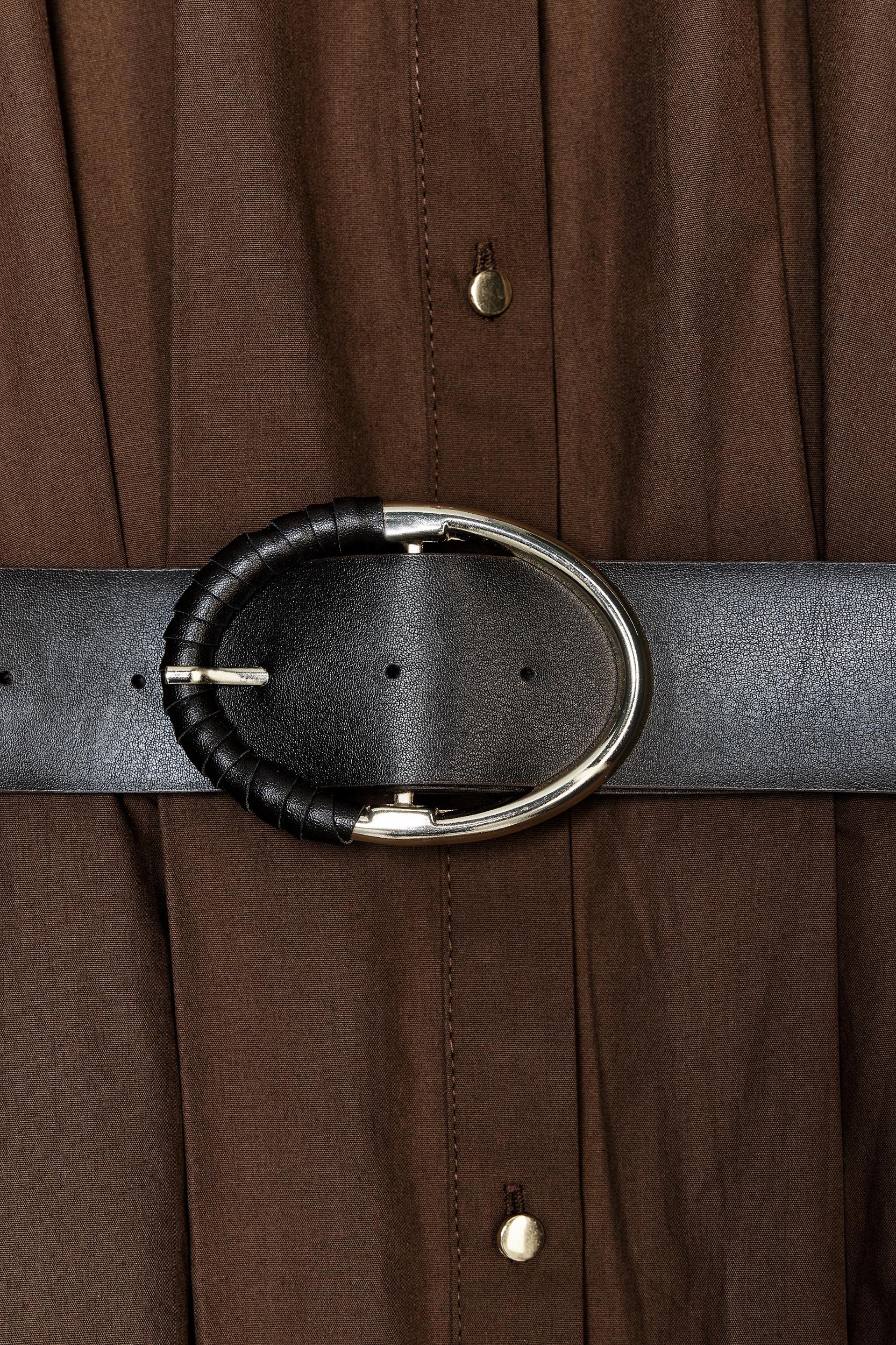 BELTED MIDI DRESS Product Image