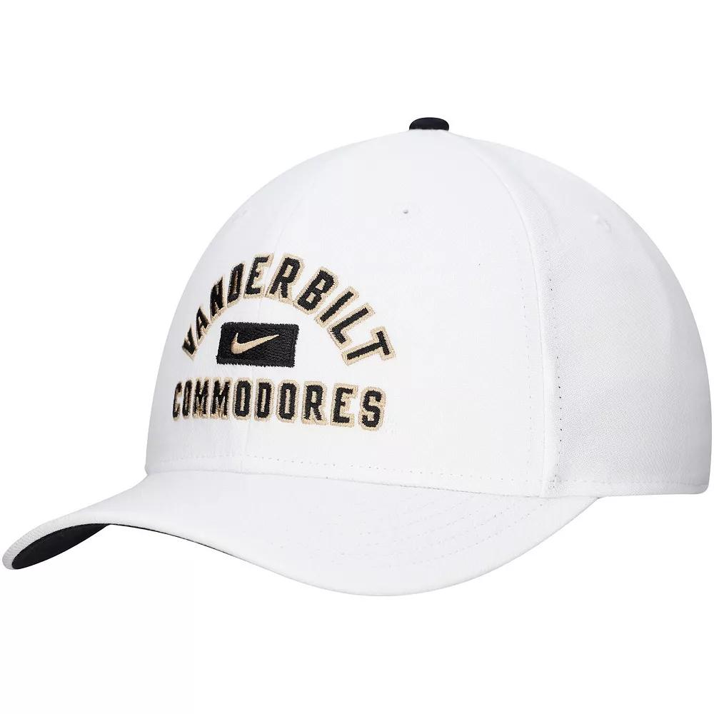 Men's Nike White Vanderbilt Commodores Rise Flex Hat,  Product Image