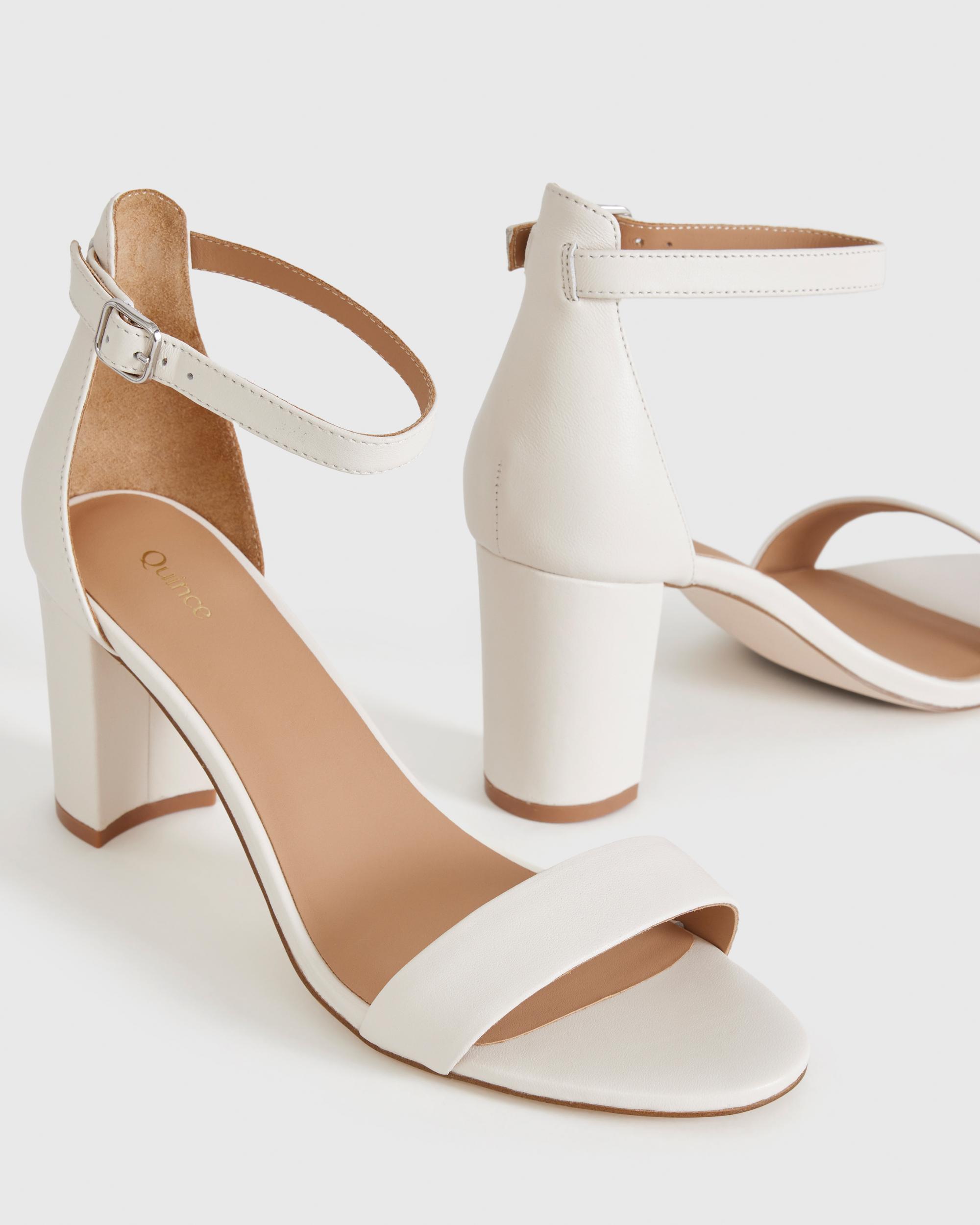 Quince | Women's Italian Leather 65mm Block Heel Product Image