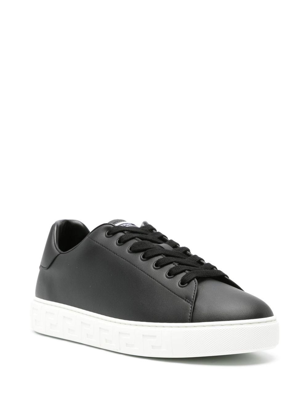 Greca faux-leather sneakers Product Image