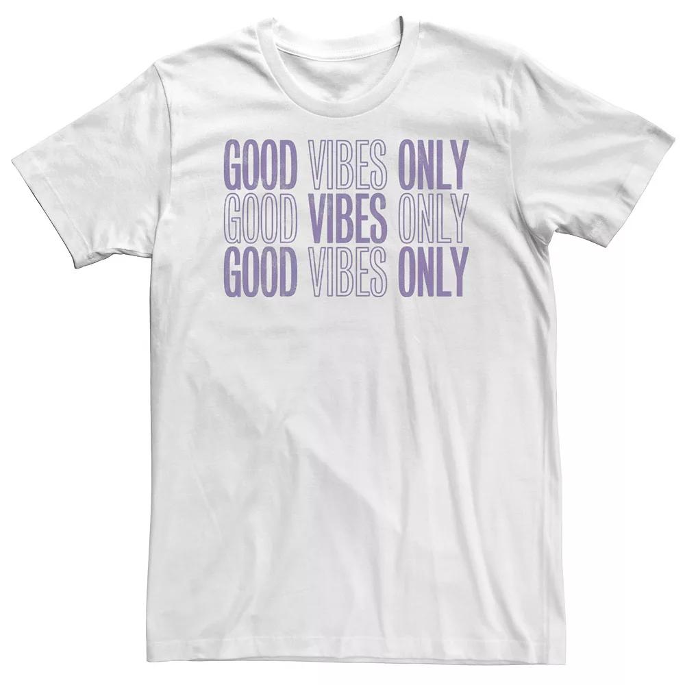 Big & Tall "Good Vibes Only" Tee, Men's,  Product Image