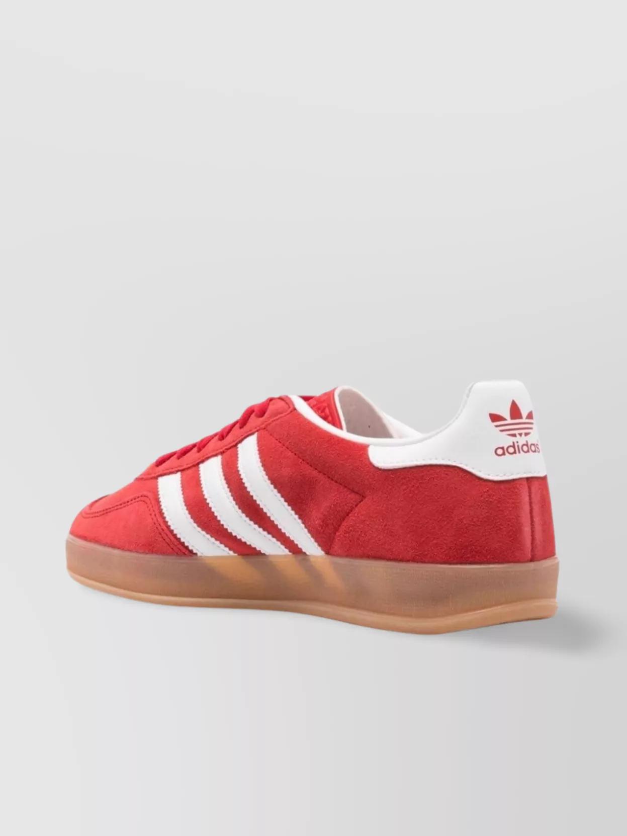 ADIDAS ORIGINALS Gazelle Suede Sneakers With Branded Heel In Red Product Image