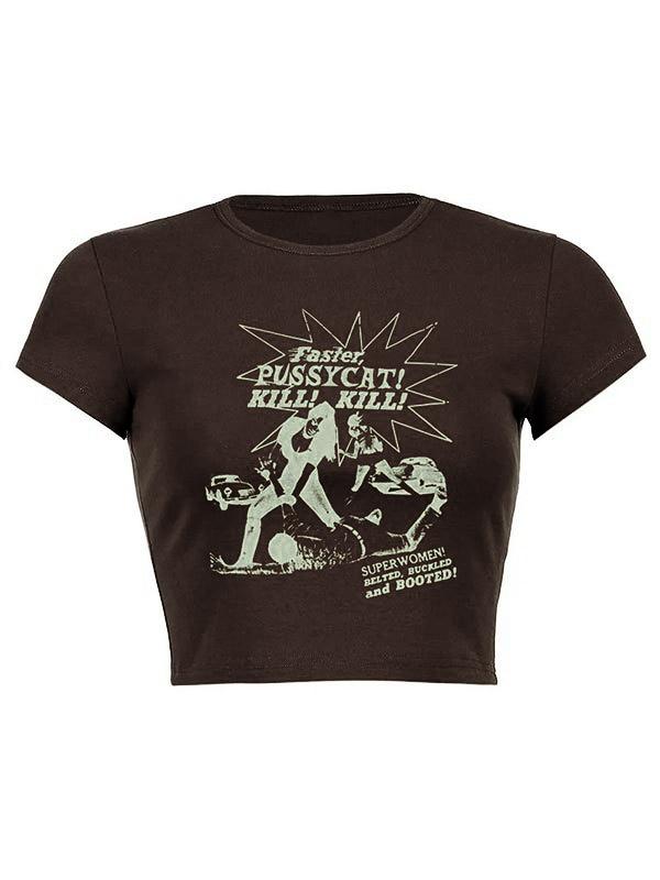 Band Graphic Crop Top Product Image