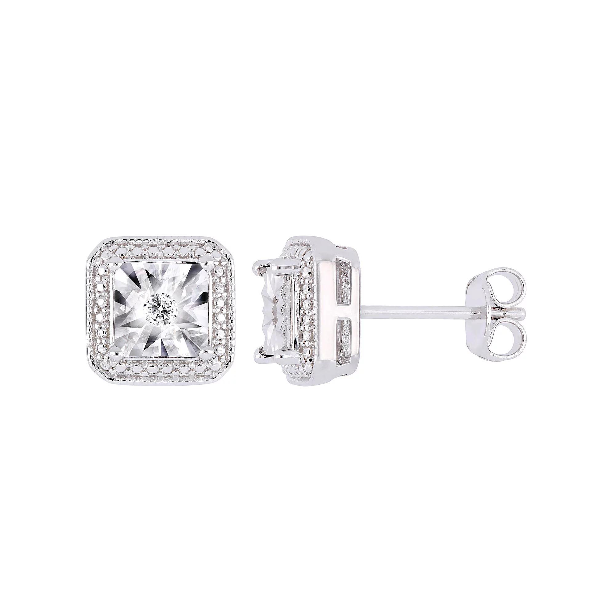 Stella Grace Sterling Silver Diamond Accent Stud Earrings, Women's Product Image
