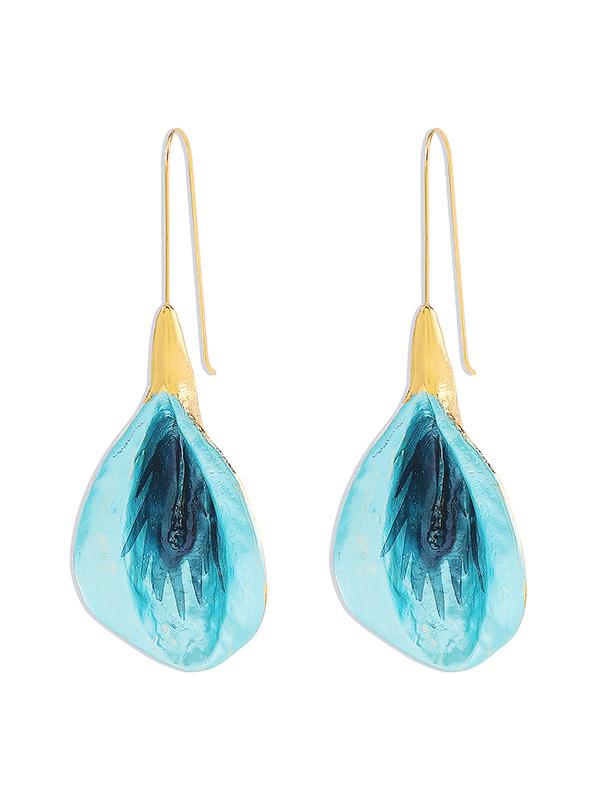 Flower Shape Drop Earrings Earrings Accessories Product Image