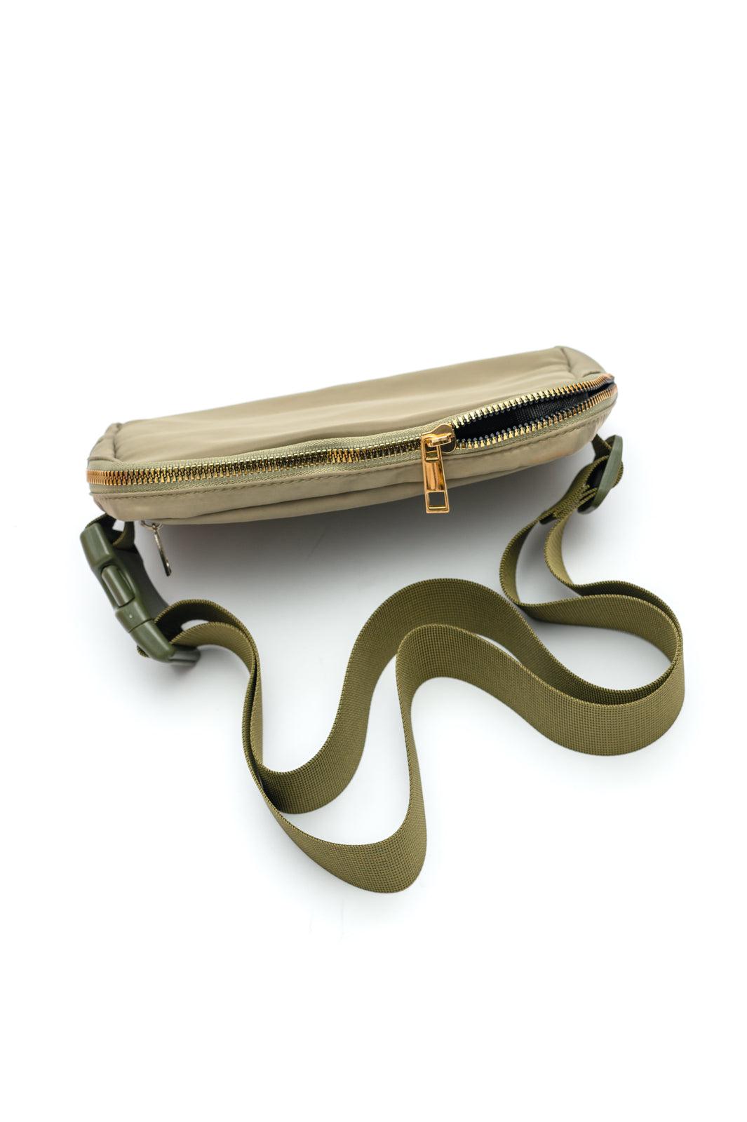 Everywhere I Go Crossbody Belt Bag in Olive (Online Exclusive) Product Image