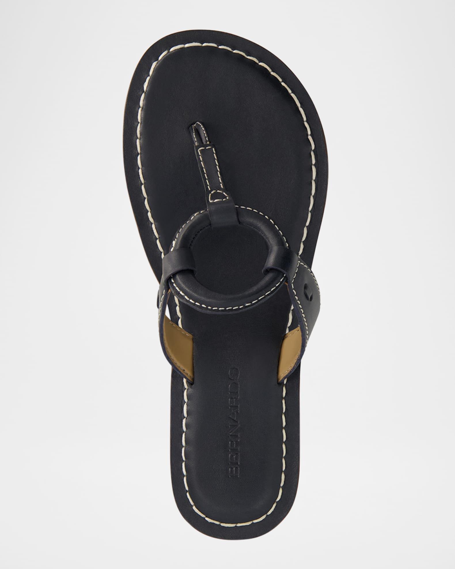 Matrix Leather Flat Thong Sandals Product Image