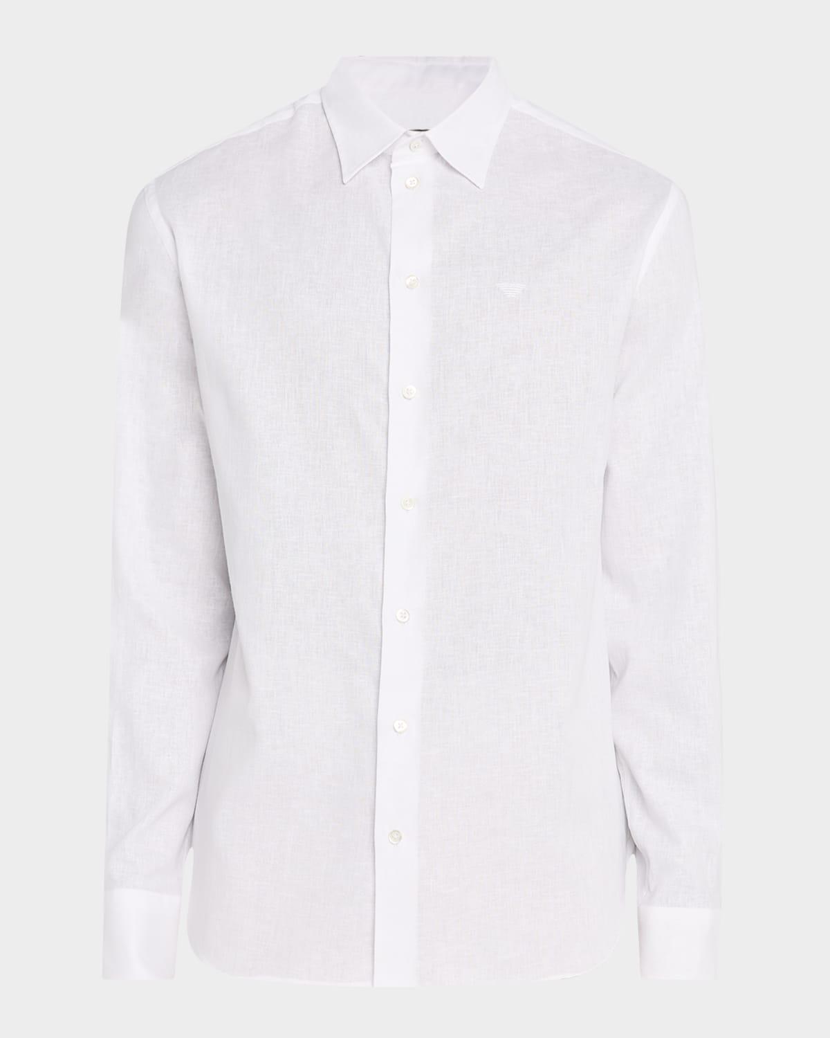 Men's Linen and Cotton Sport Shirt Product Image