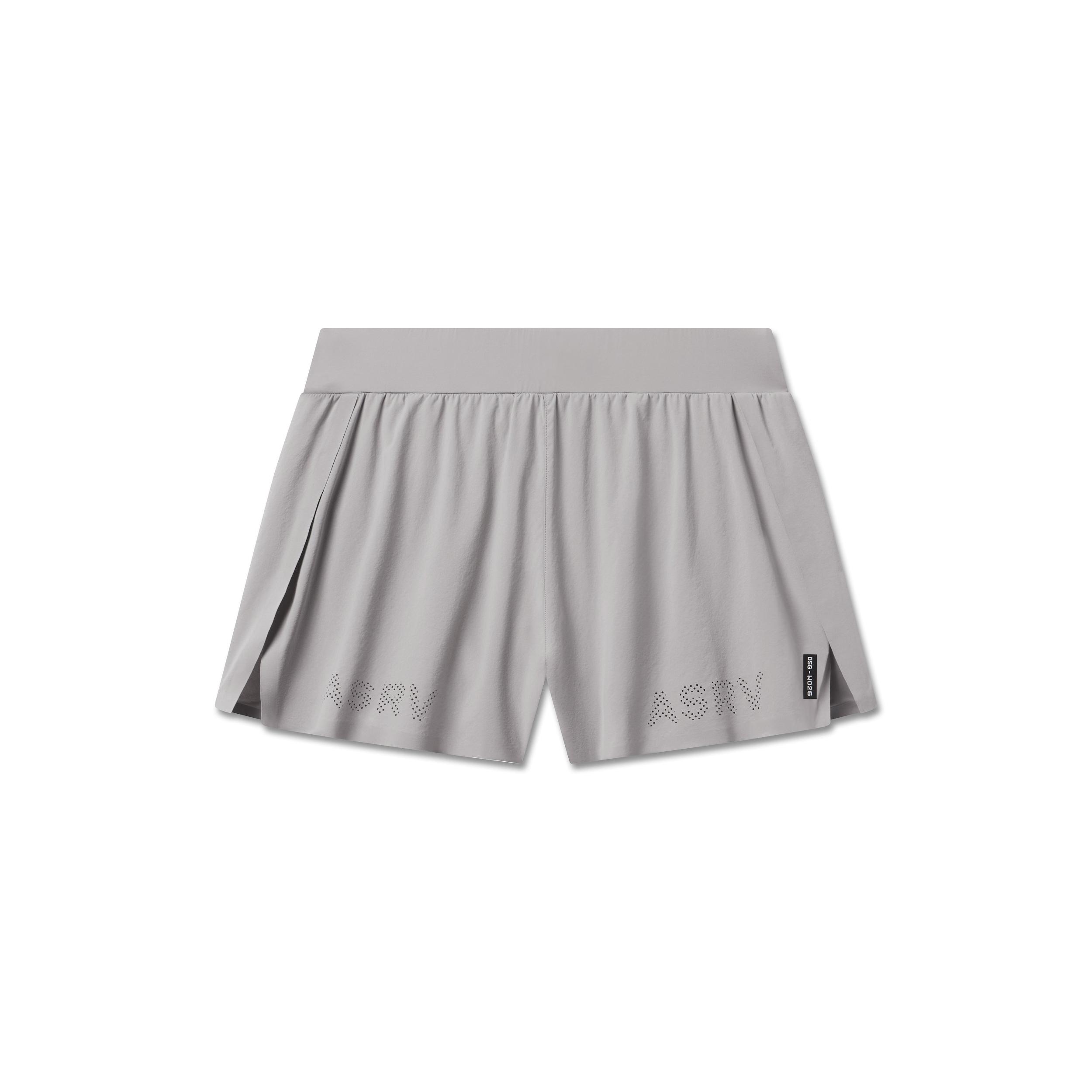 W026. Aerotex™ Side Split Run Short - Slate Grey Product Image