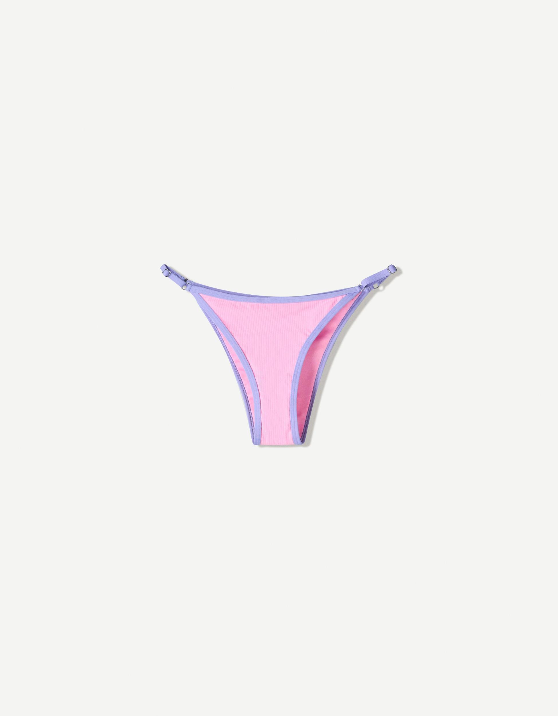 Contrast rib bikini bottoms Product Image