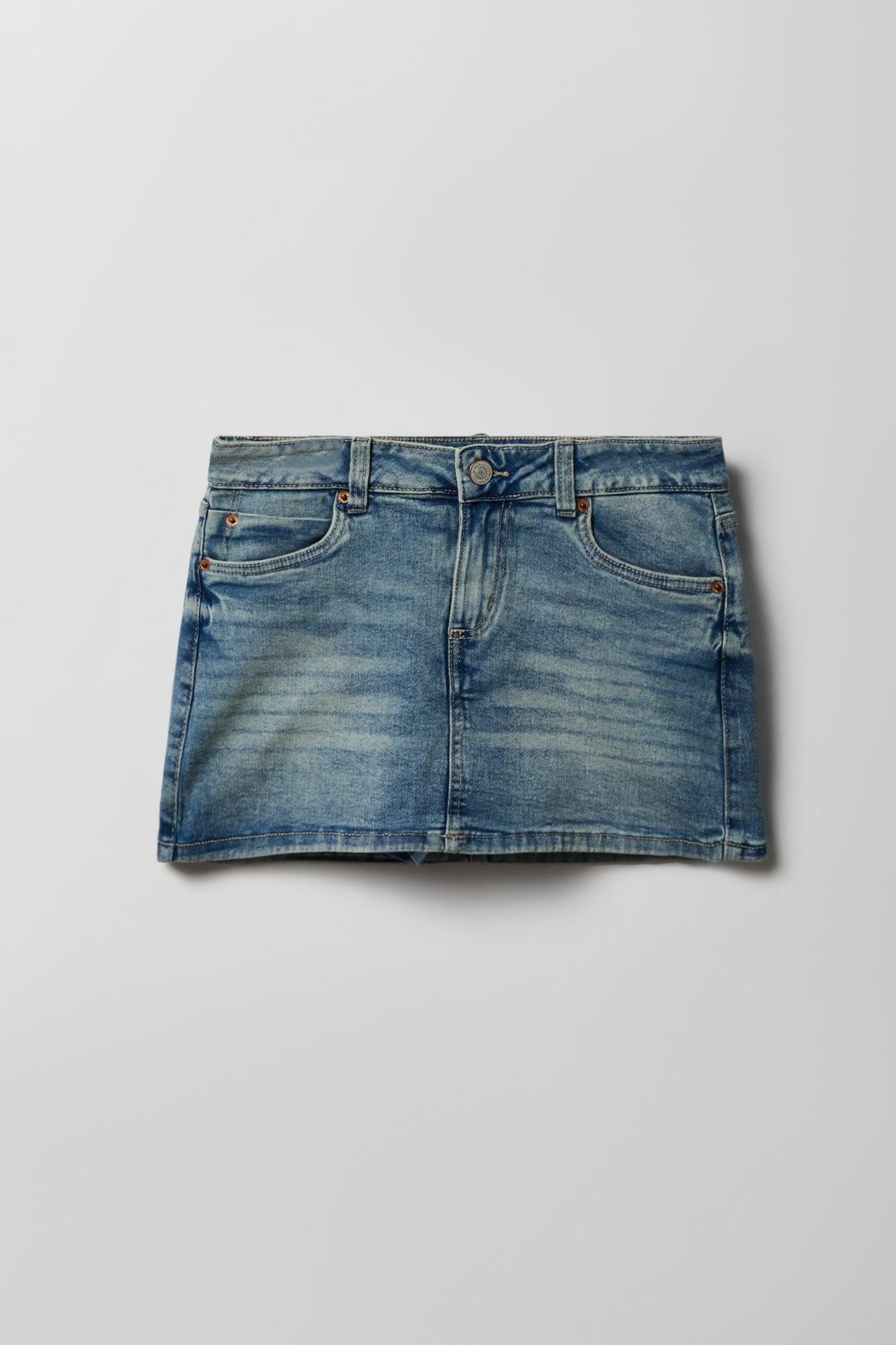 Denim Micro Mini Skirt Female Product Image