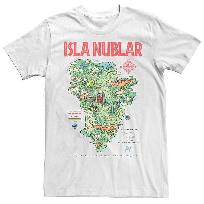 Men's Jurassic Park Island Guide Map Tee,  Product Image