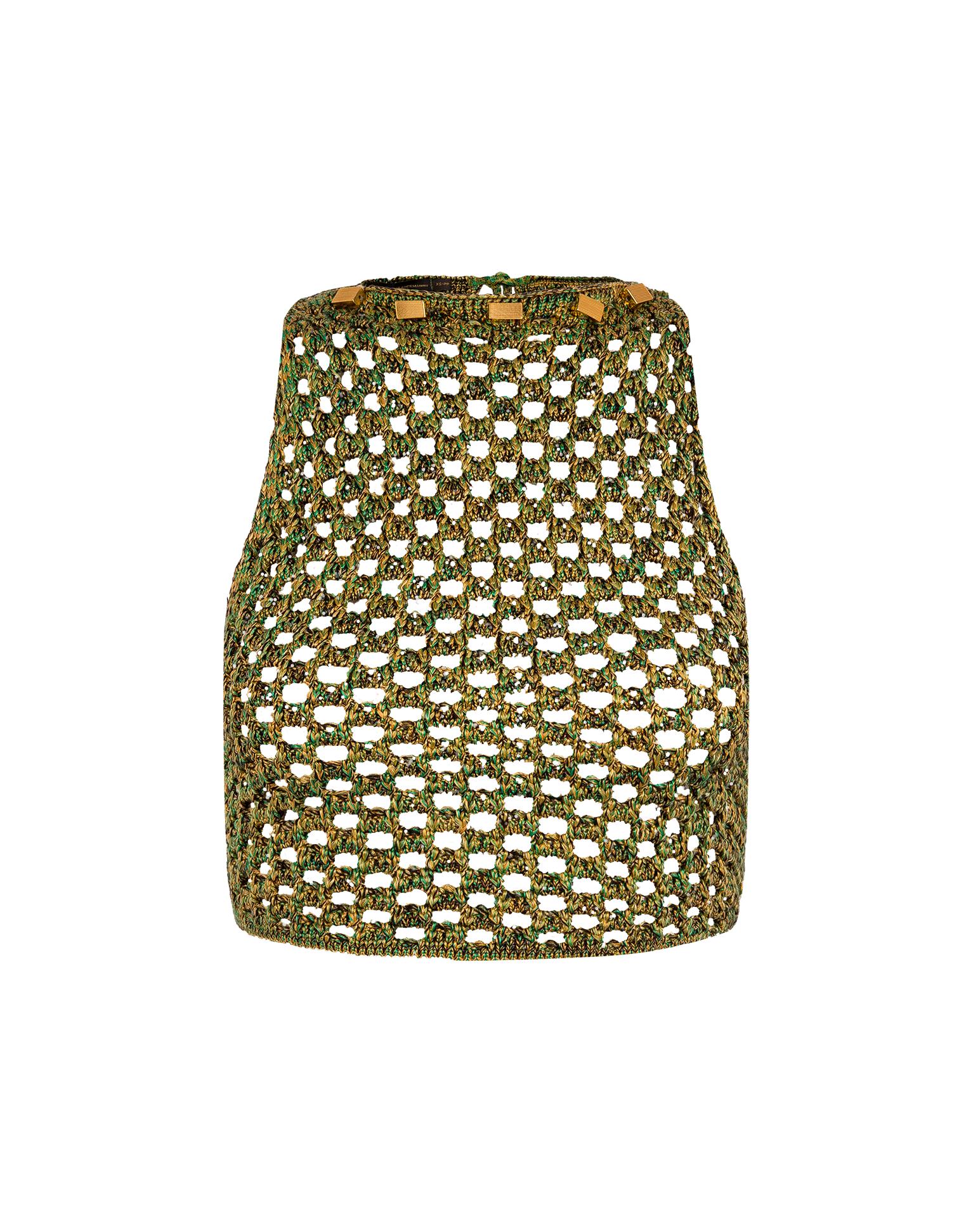 Knit Aria Midi Skirt - Green Product Image