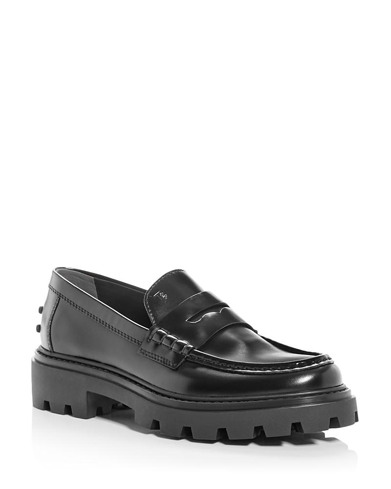 Calfskin Lug-Sole Penny Loafers Product Image