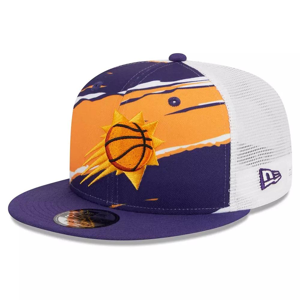Men's New Era Purple/White Phoenix Suns Tear Trucker 9FIFTY Adjustable Hat, Phx Purple Product Image