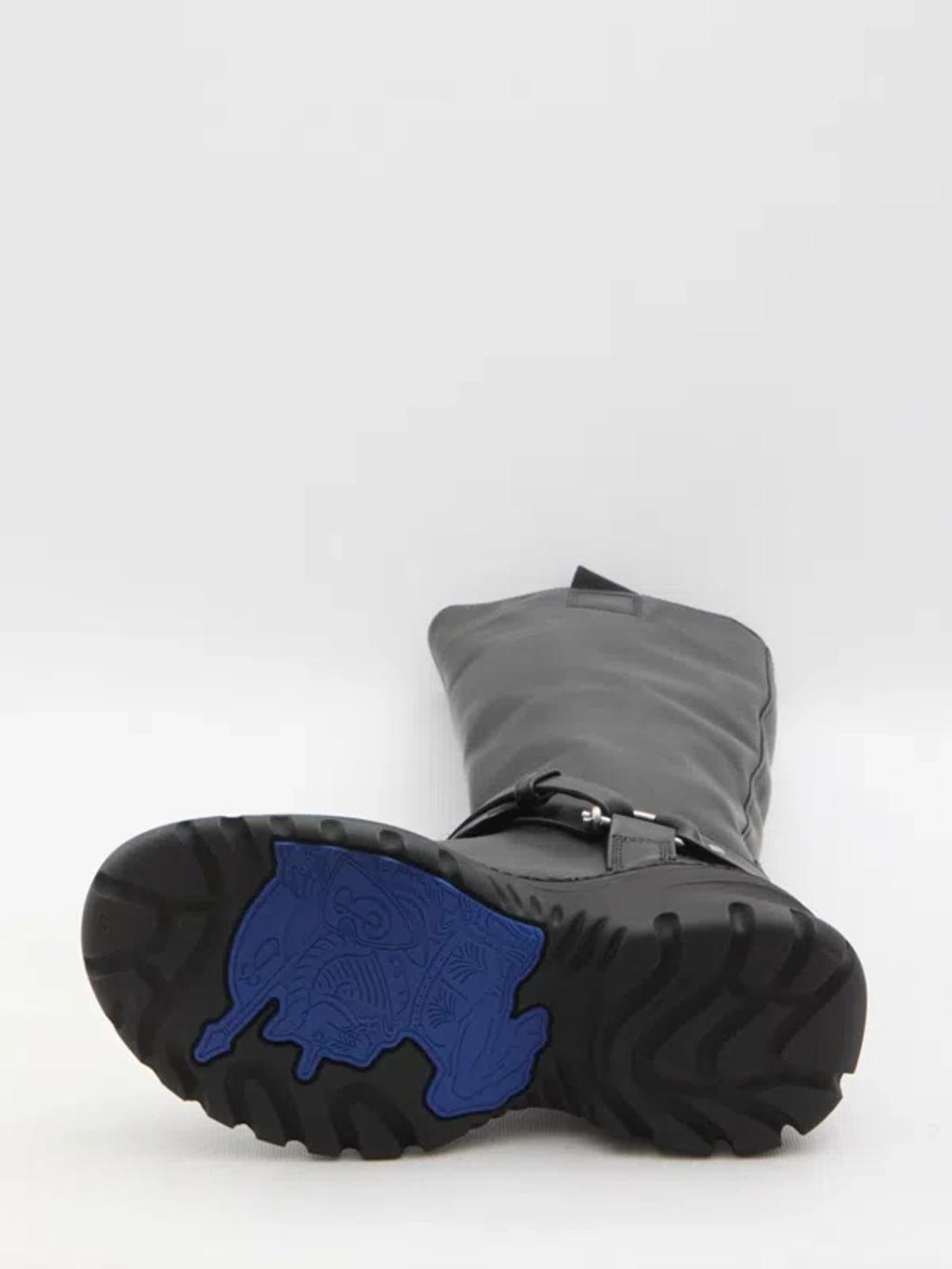 BURBERRY 40mm Lf Stomp High Boots In Black Product Image