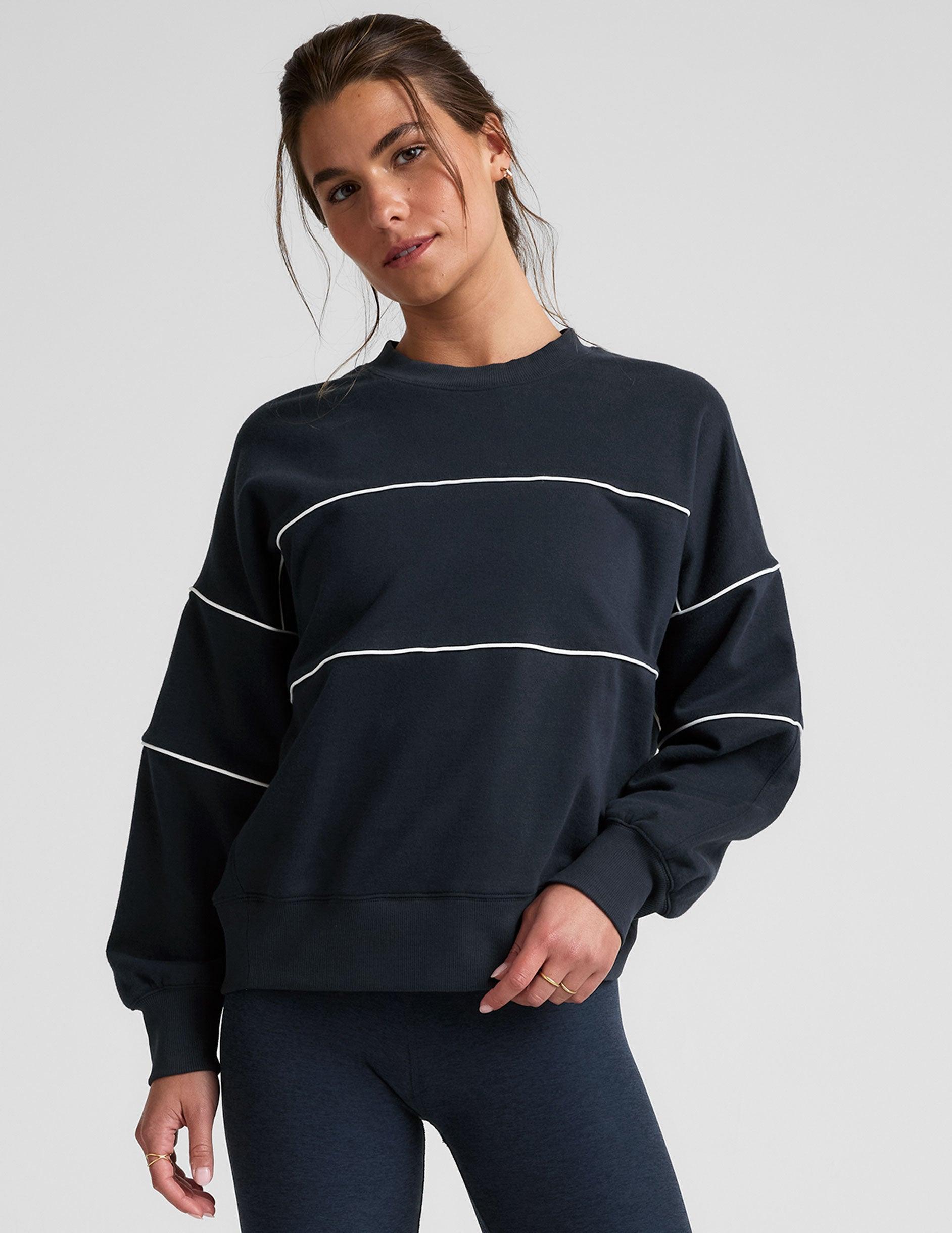 LuxeFleece Piper Boxy Sweatshirt Product Image