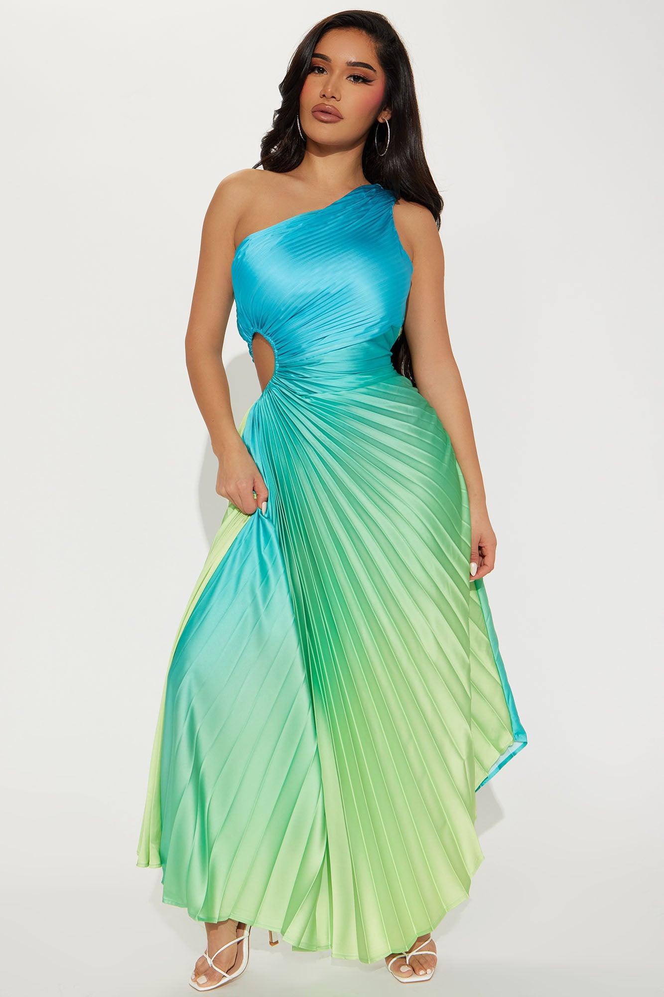 Tahiti Ombre Maxi Dress - Blue/combo Product Image