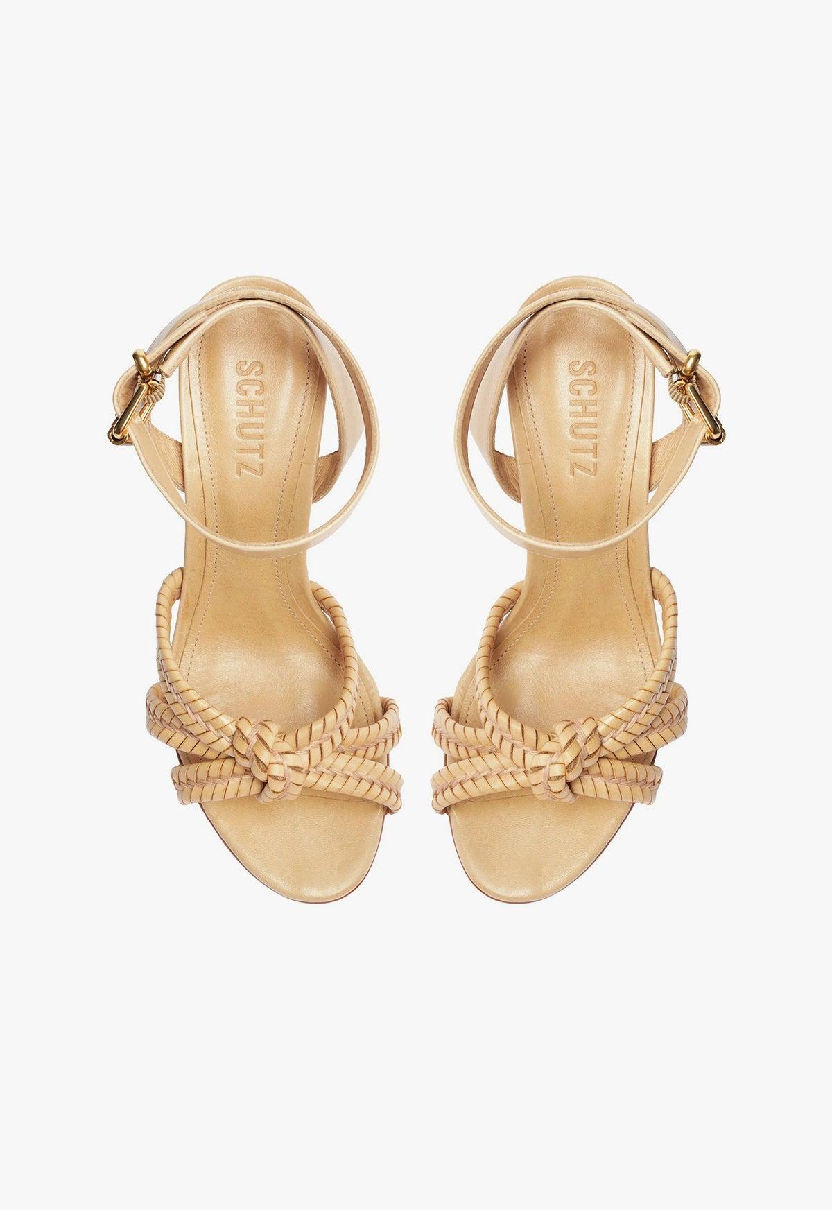Kareena Woven Leather Sandal Female Product Image