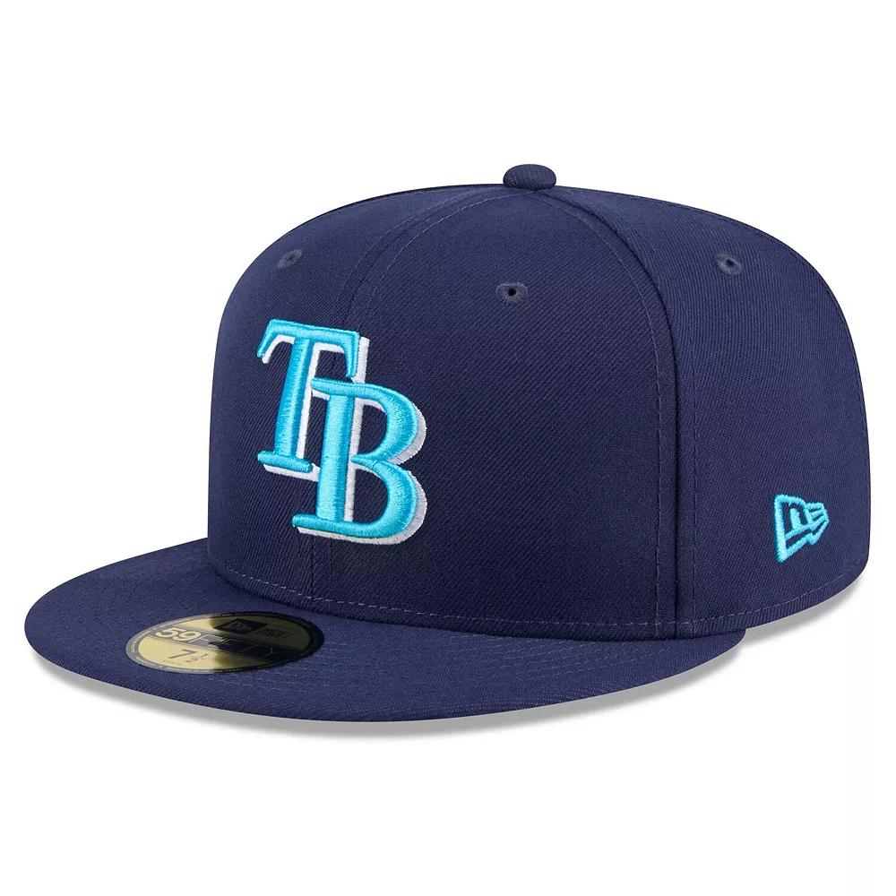Men's New Era Navy Tampa Bay Rays 2024 Father's Day 59FIFTY Fitted Hat,  Product Image
