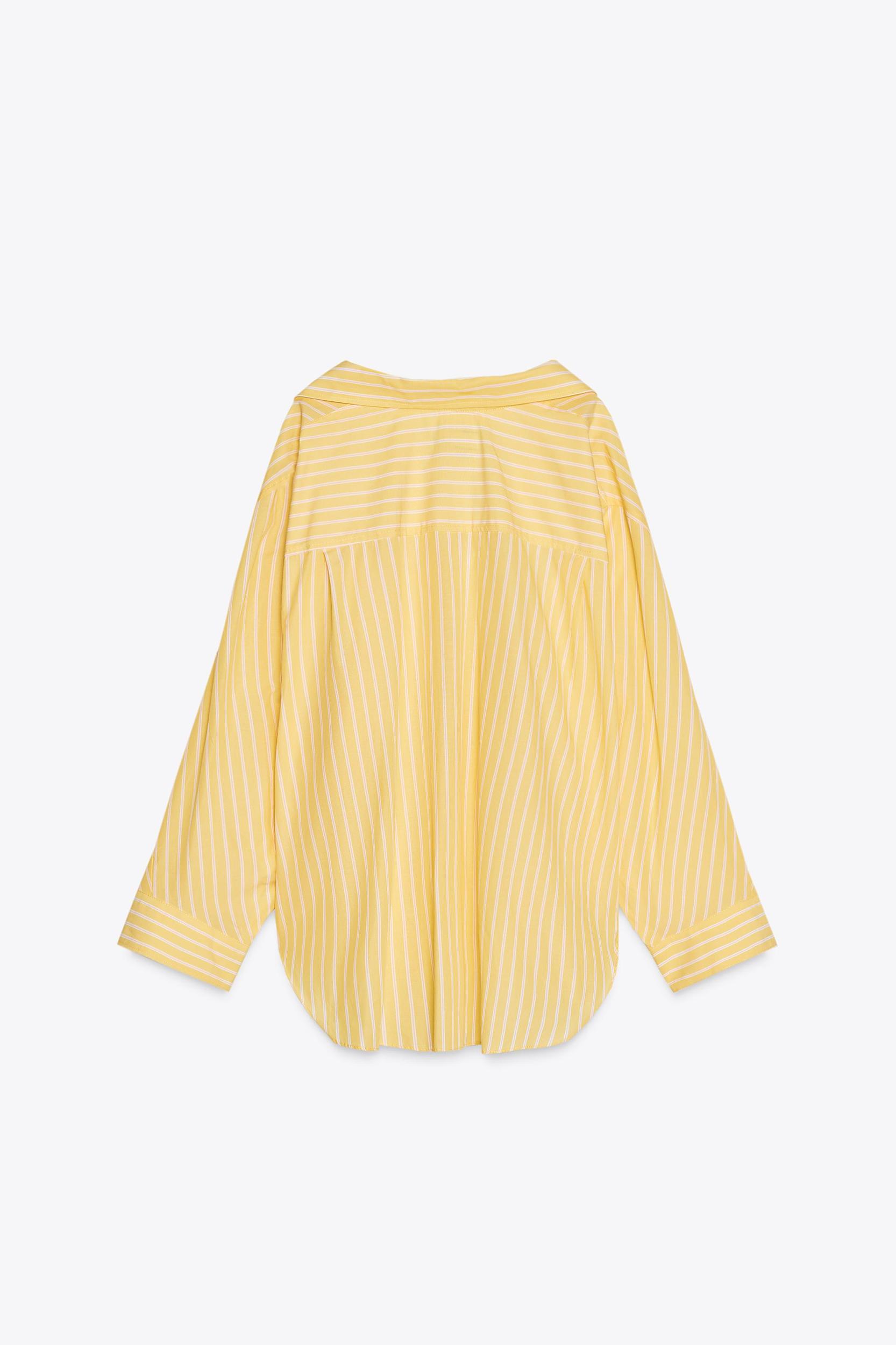 OVERSIZED STRIPED POPLIN SHIRT Product Image