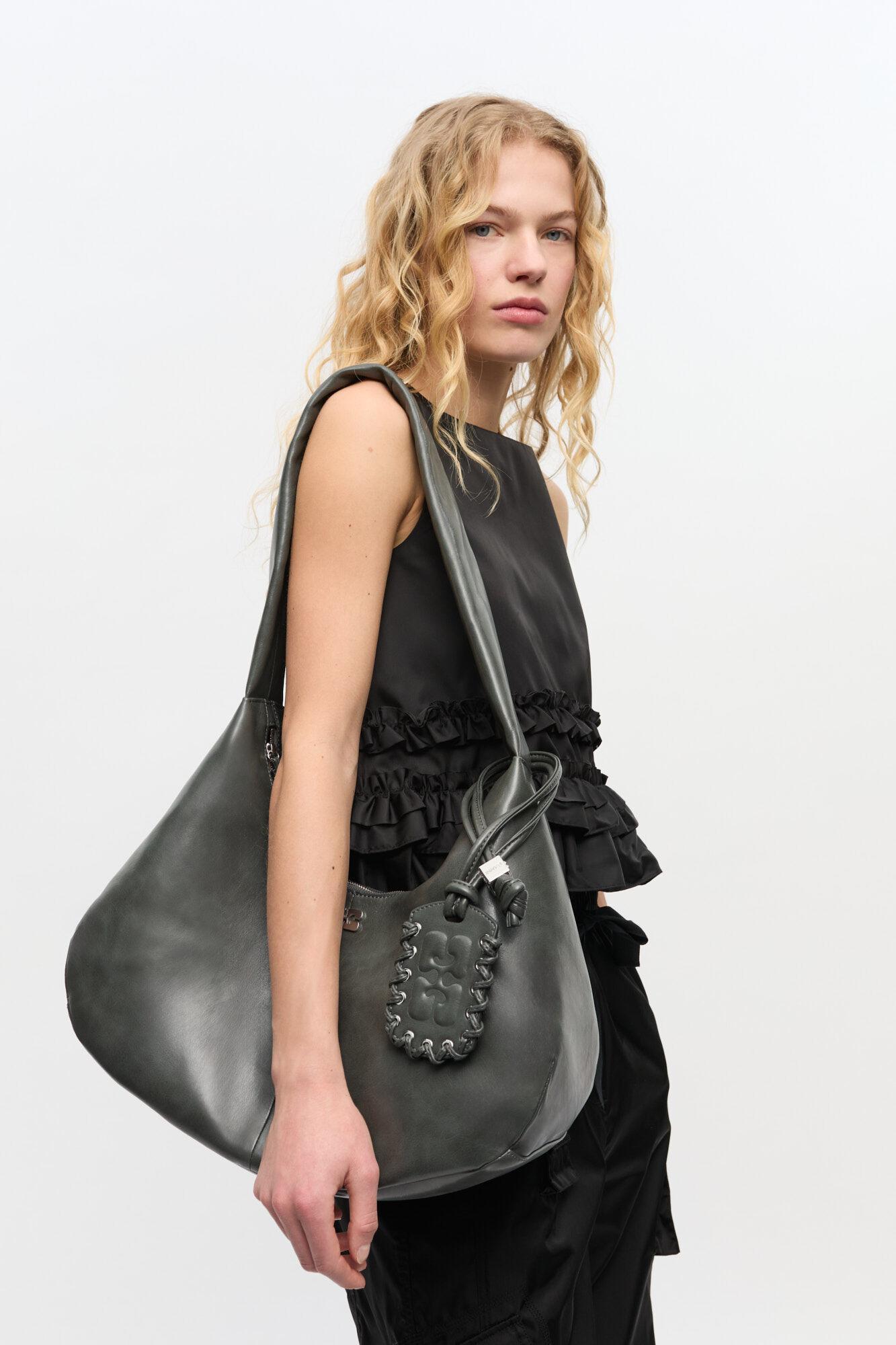 Steal Grey Medium Hobo Bag Product Image