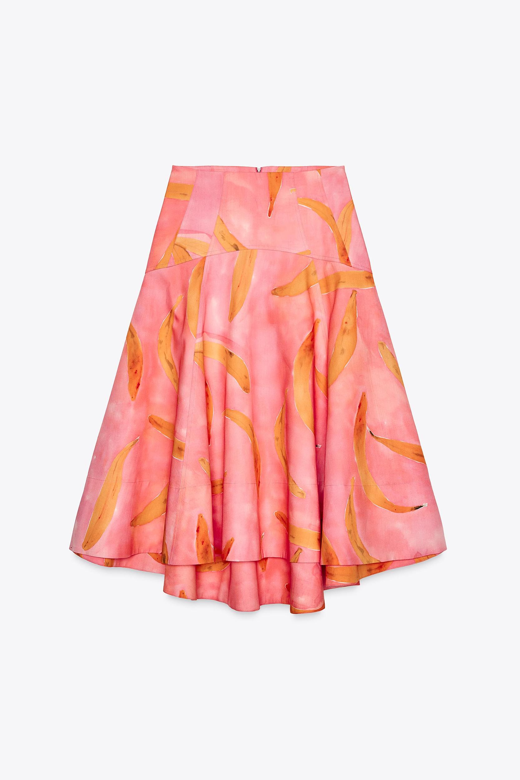 ZW COLLECTION PRINTED MIDI SKIRT Product Image