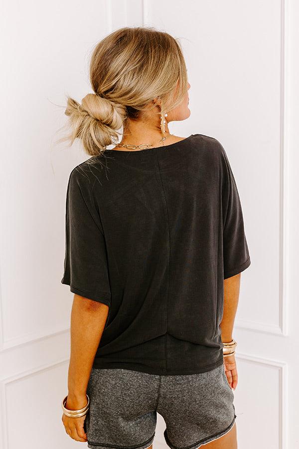 All The Vibes Tee in Black Product Image