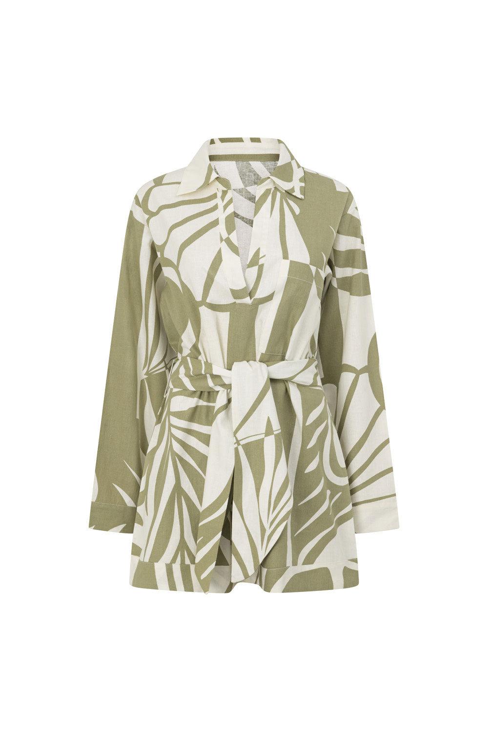 SAMPLE-Adele Dress - Palm Product Image