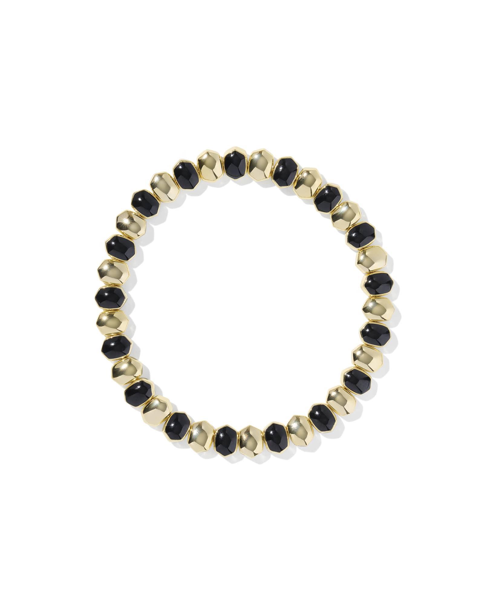 Daphne Enamel Gold Stretch Bracelet Product Image