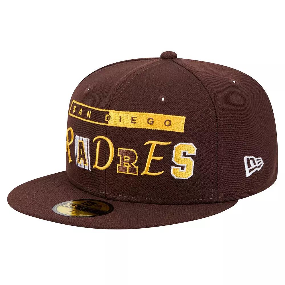 Men's New Era Brown San Diego Padres Ransom 59FIFTY Fitted Hat,  Product Image