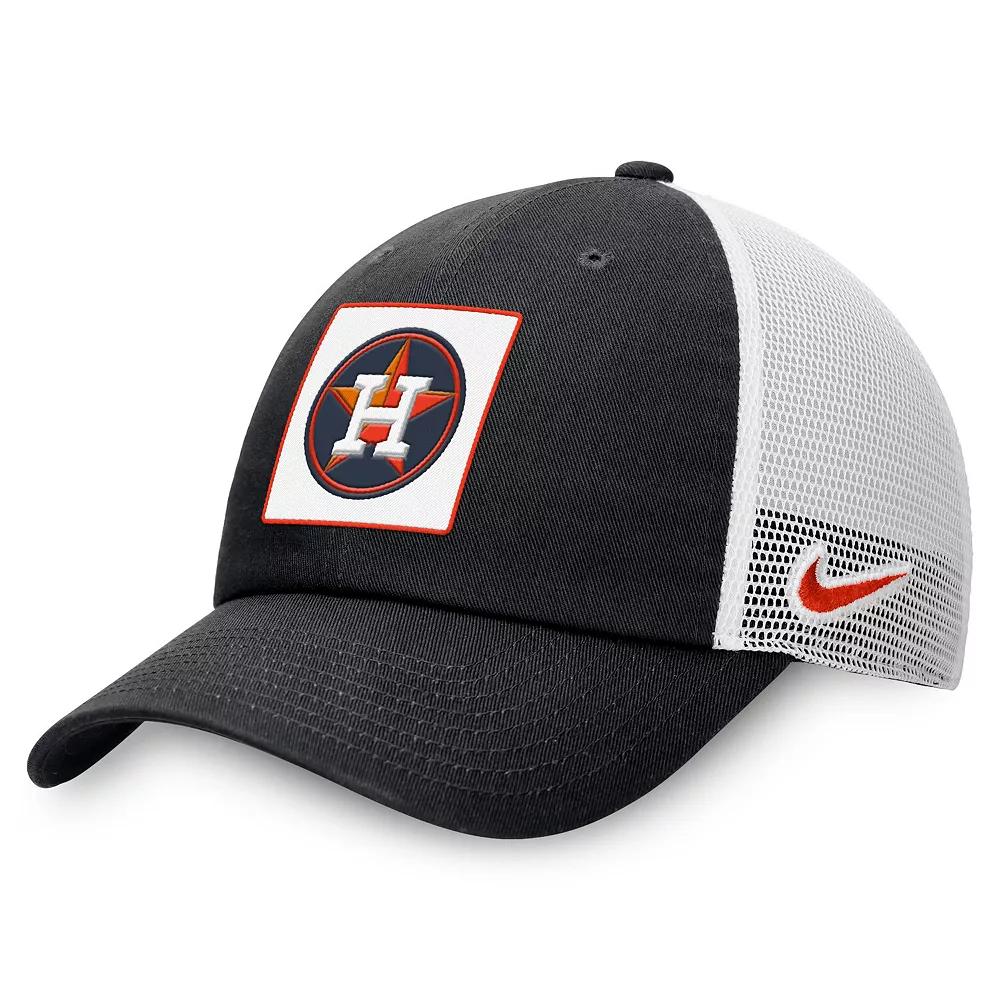 Men's Nike Black Houston Astros Rise Adjustable Trucker Hat,  Product Image