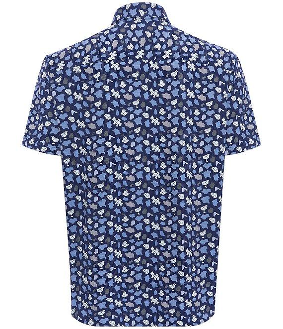 Visconti Puzzle Print Stretch Short Sleeve Woven Shirt Product Image