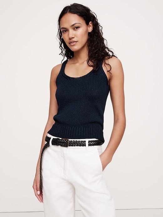 Cotton Sweater Tank Product Image