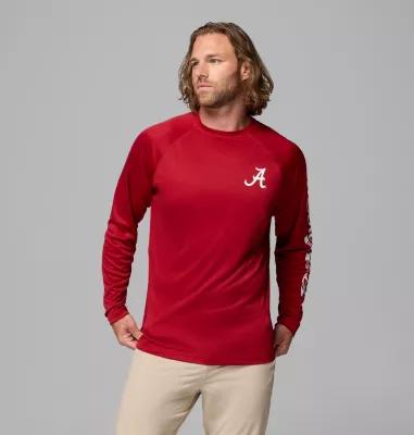 Columbia Men's Collegiate PFG Terminal Tackle Long Sleeve Shirt - Alabama- Product Image