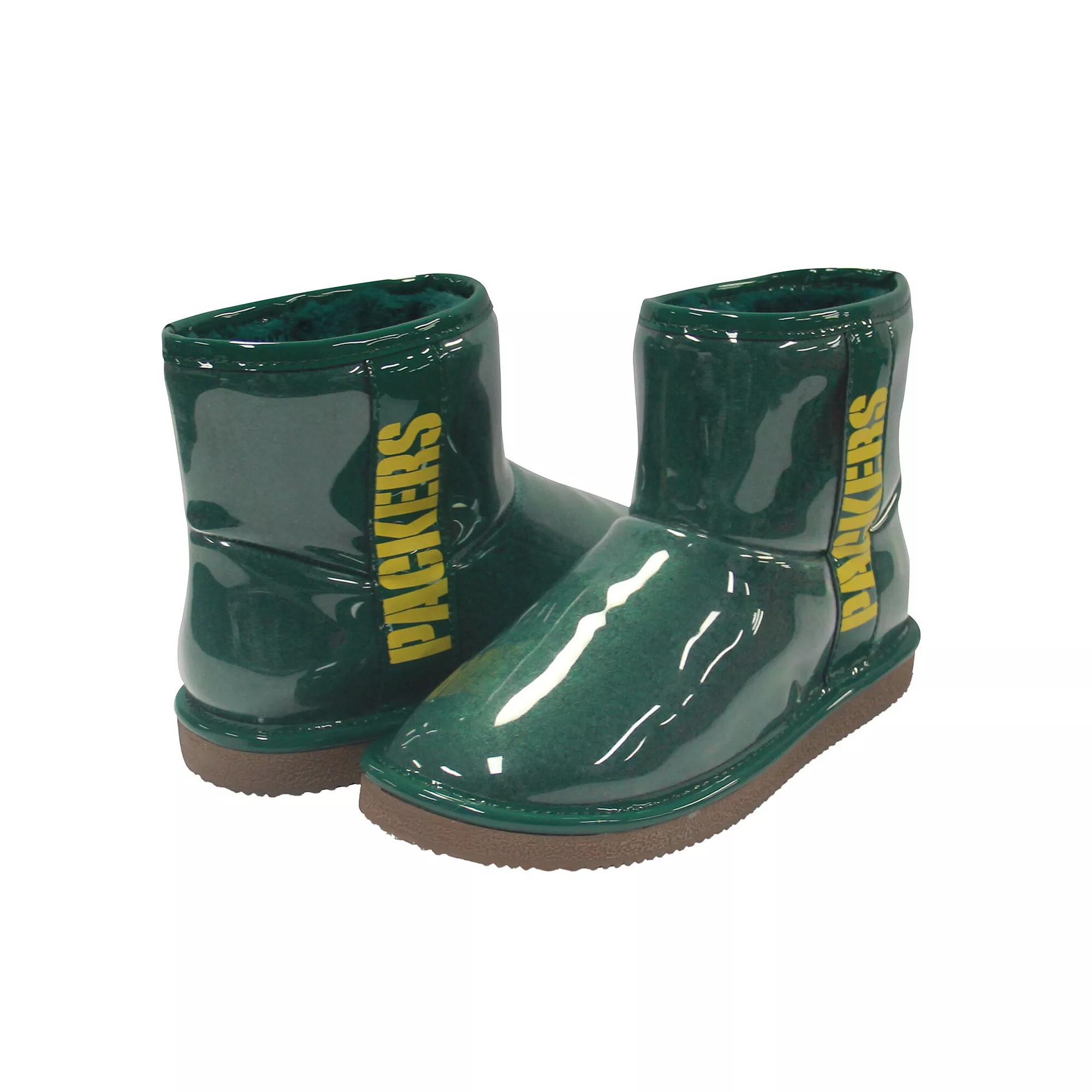 Women's Cuce Green Green Bay Packers Water Resistant Faux Shearling Boots, Size: 6 Product Image