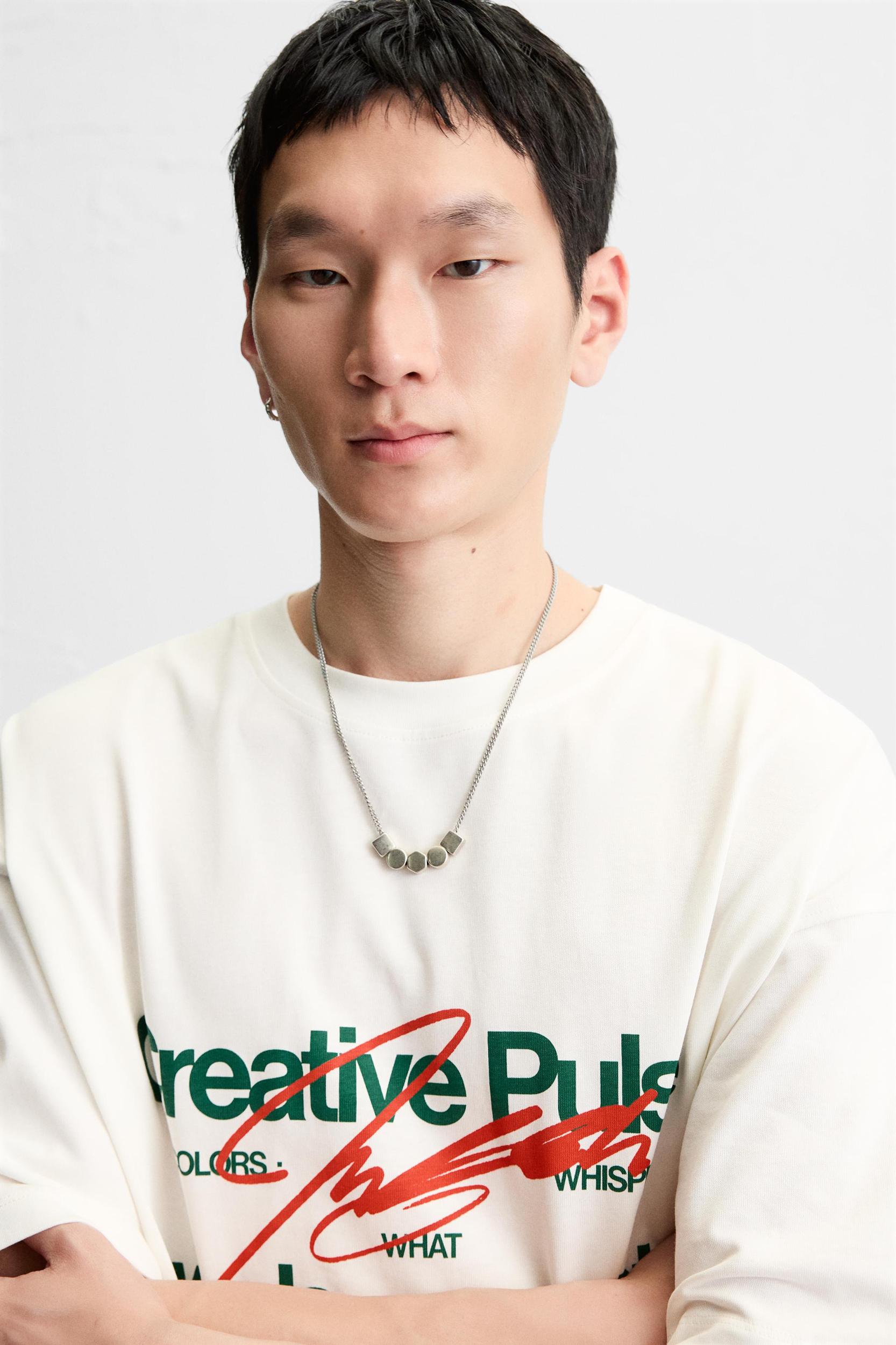 TEXT PRINT T-SHIRT Product Image