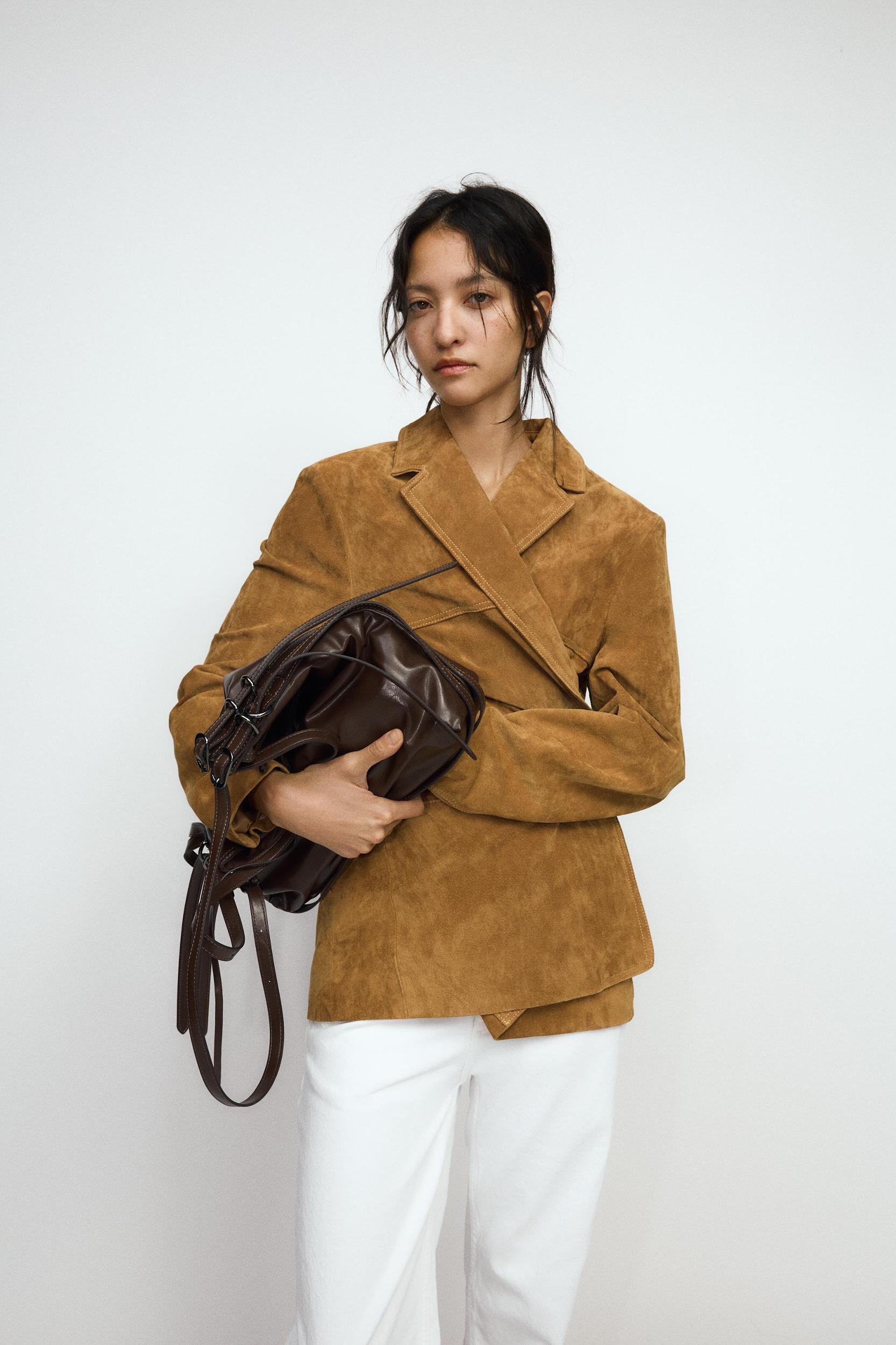 BUCKET BAG WITH BUCKLES Product Image