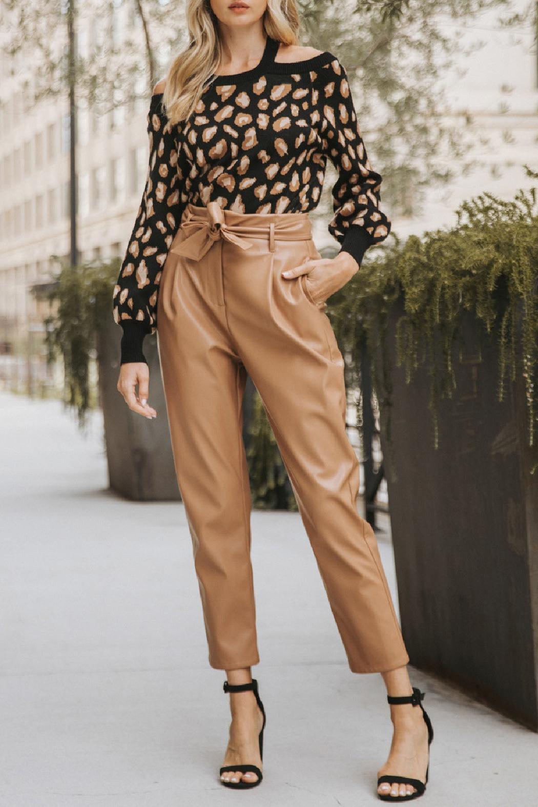 Leopard Print Sweater Product Image