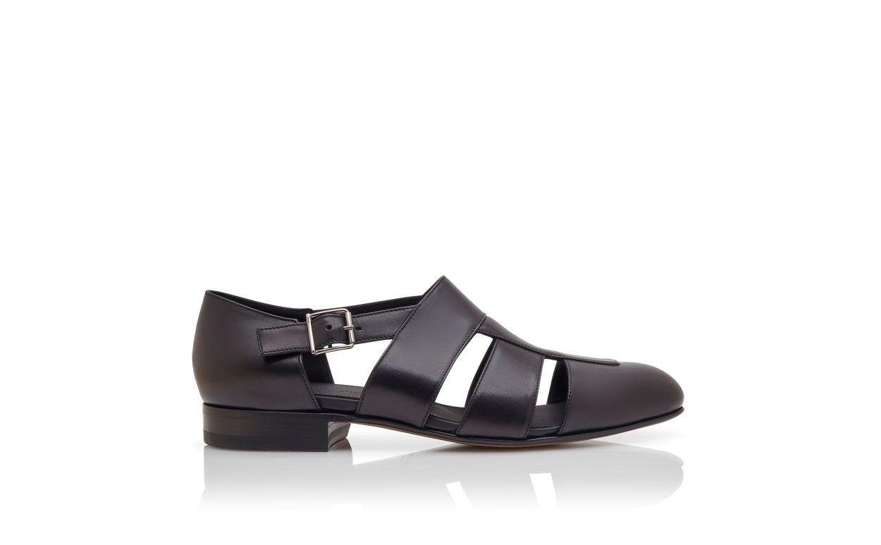 HICKORY Black Calf Leather Sandals Product Image