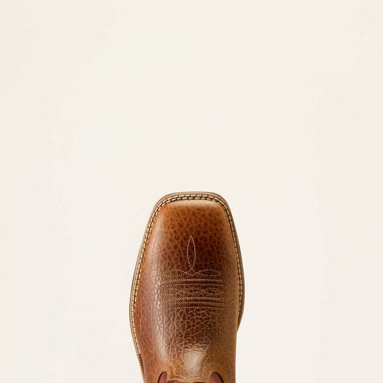 SALE Ariat® Men's Ridgeback Tan Bullhide Embossed Square Toe Boots Product Image
