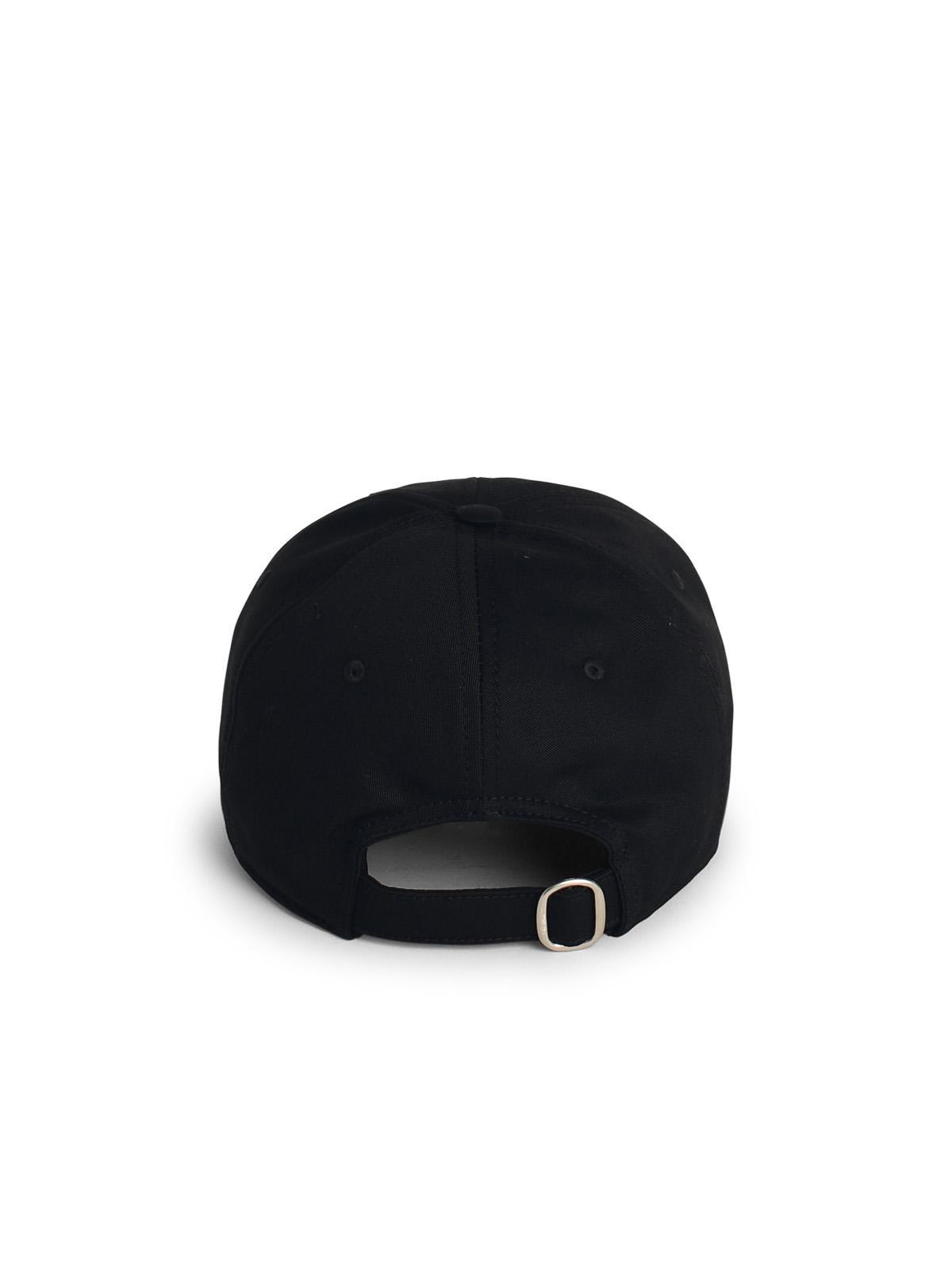 OFF-WHITE Arrow Brand-embroidered Cotton-twill Baseball Cap In Black White Product Image