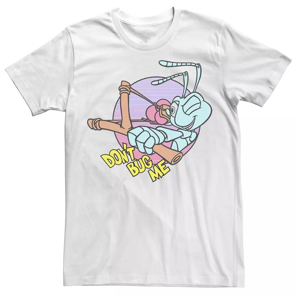 Big & Tall Disney / Pixar A Bug's Life Flik Don't Bug Me Tee, Men's, Size: 4XL, White Product Image