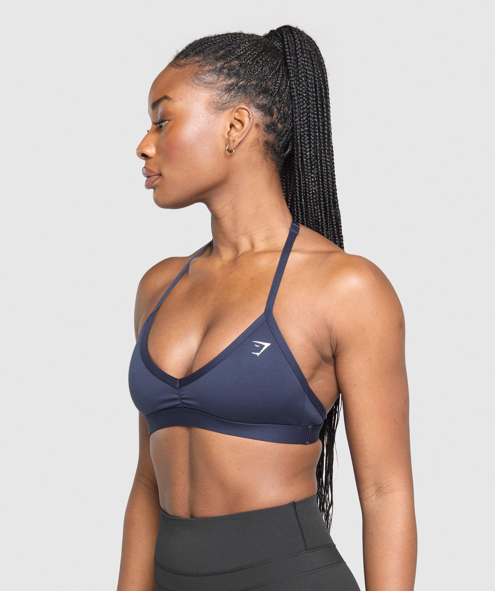 Minimal Halterneck Sports Bra Product Image