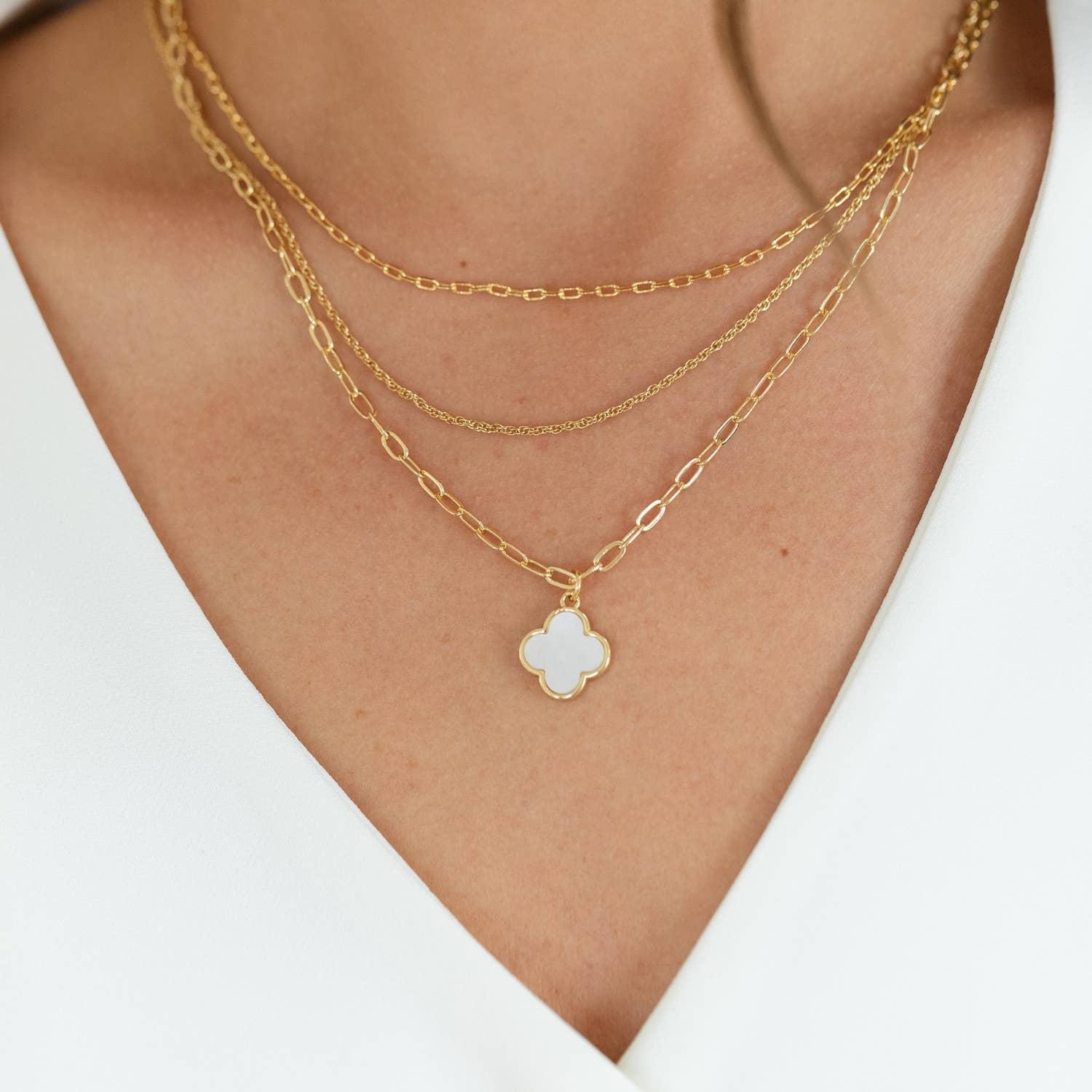 Layered Quatrefoil Necklace Product Image