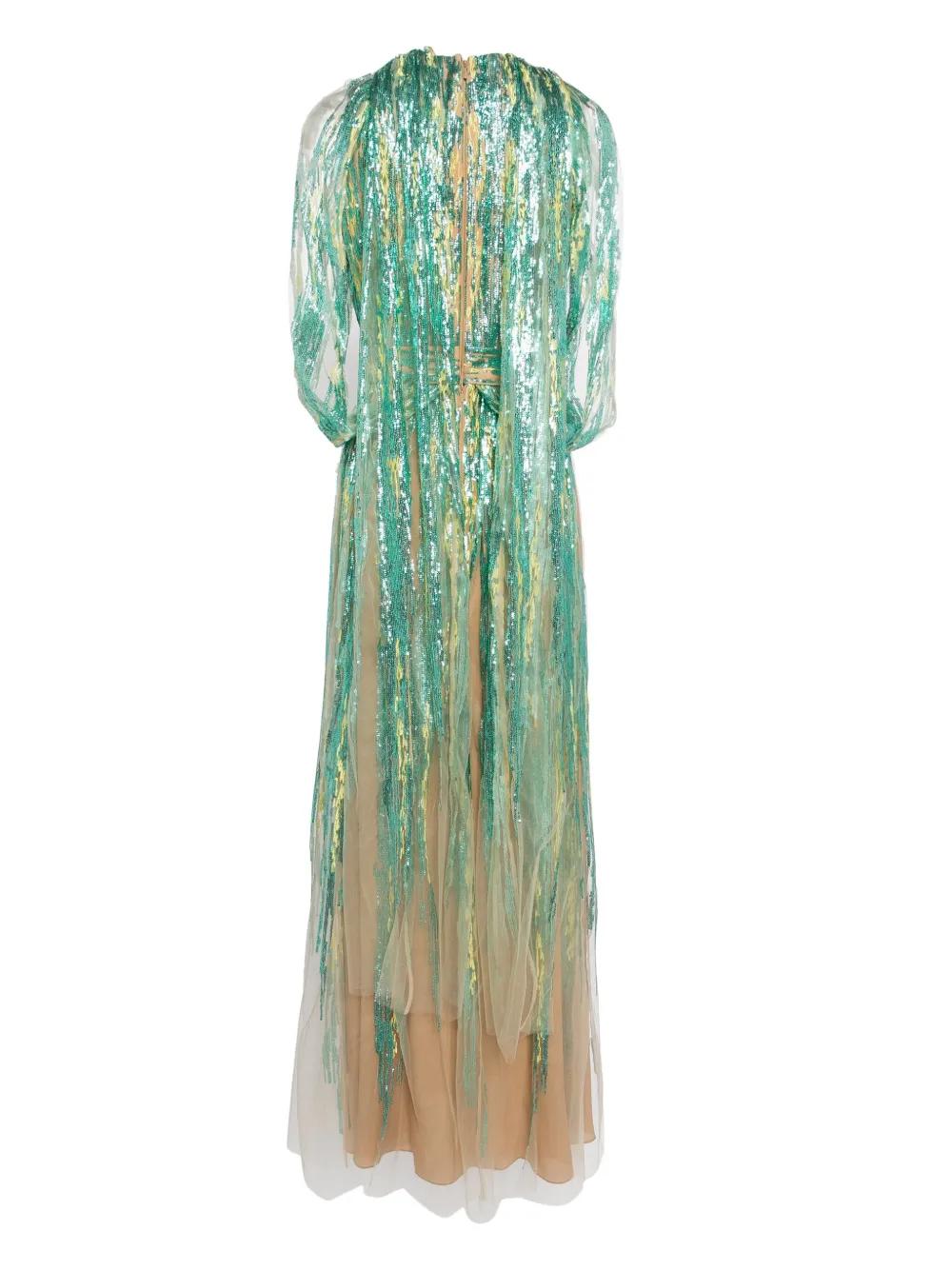 sequin-embellished tulle gown Product Image
