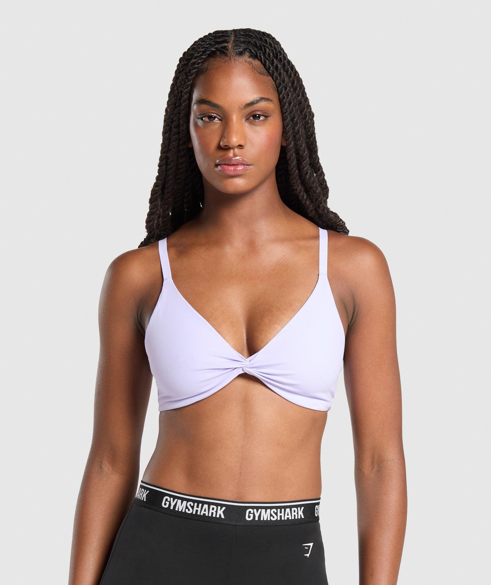 Gymshark Twist Front Bralette - Fresh Lilac Female Product Image