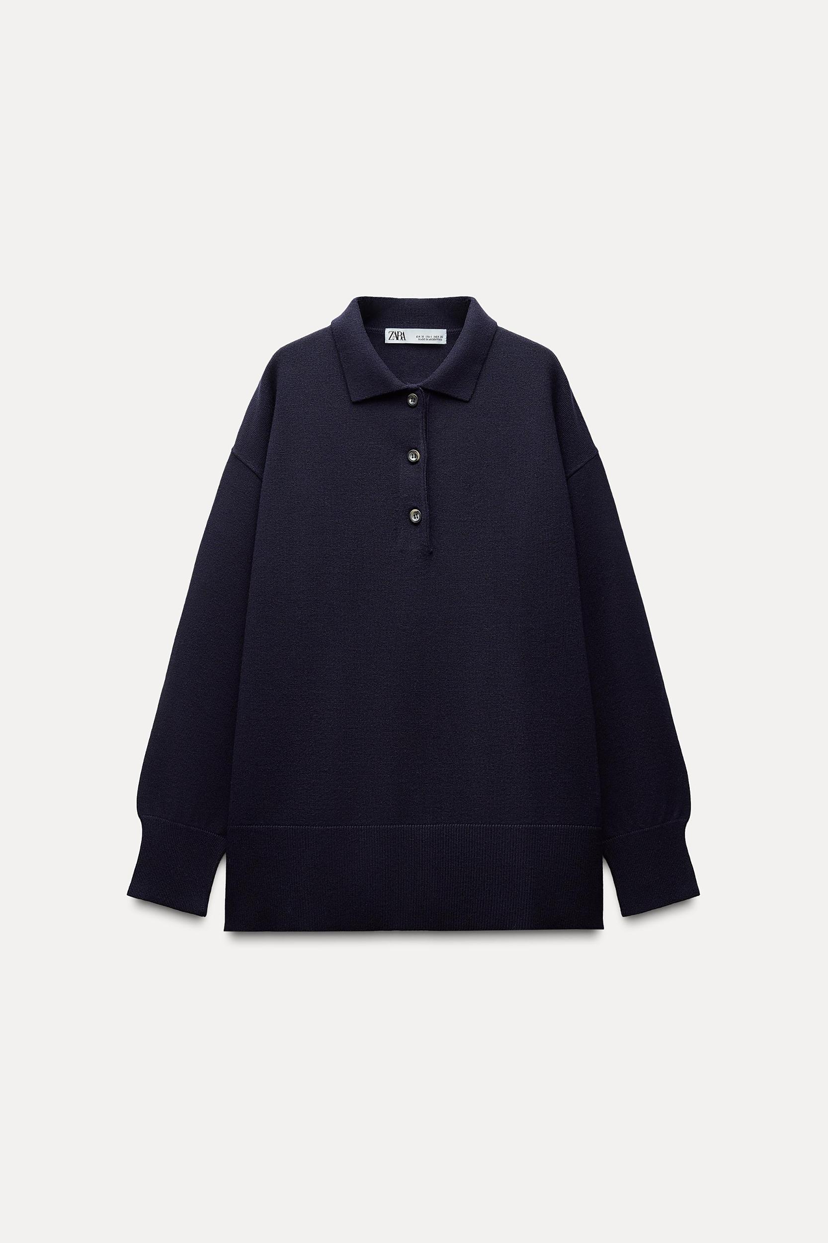 PLAIN KNIT JERSEY POLO SHIRT Product Image